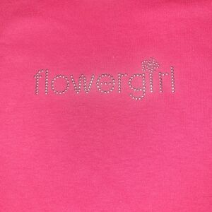 NWT Hor Pink Flower Girl Tshirt- Youth Sz Small
